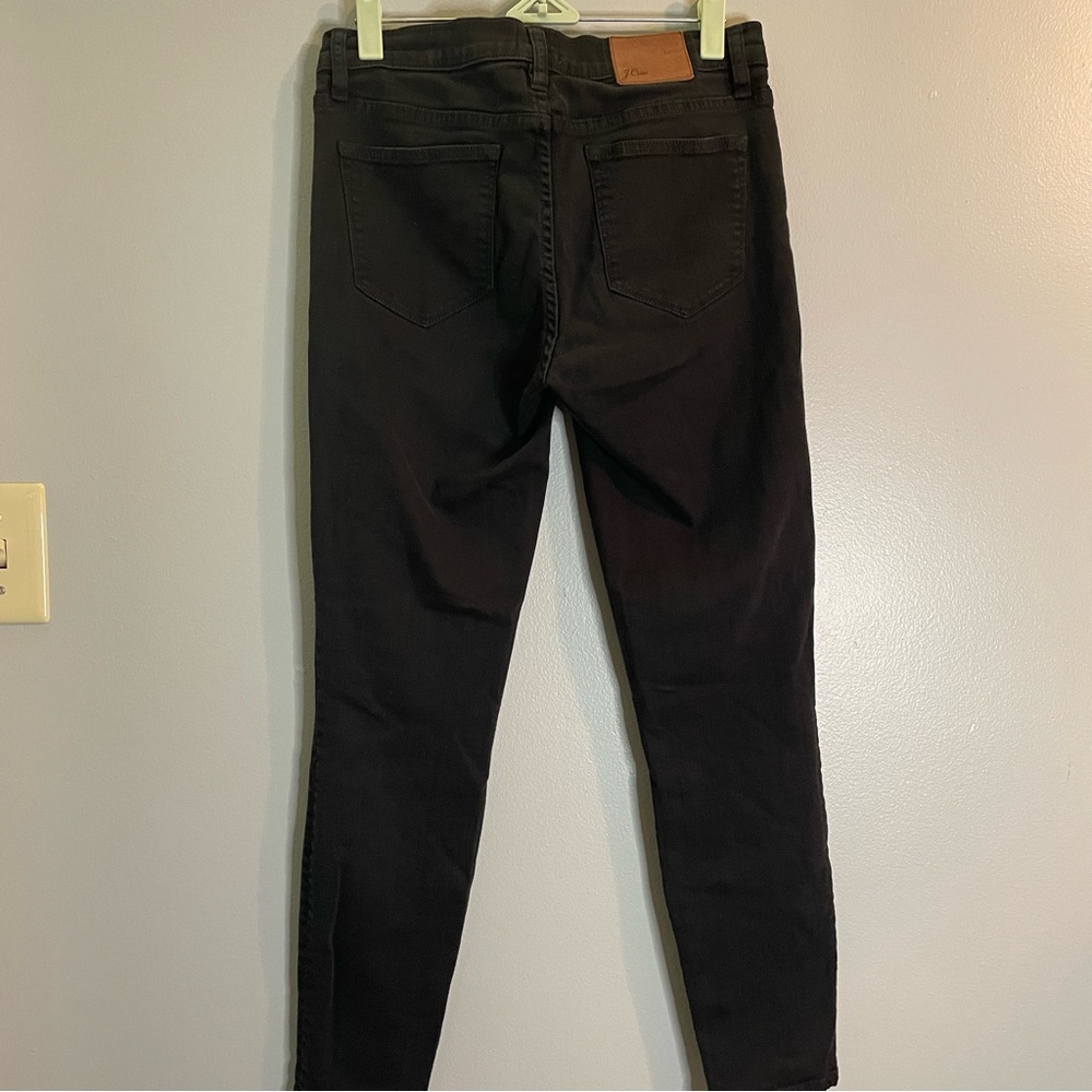 J CREW 8" stretchy toothpick jean in true black SZ/29 - Picture 5 of 9